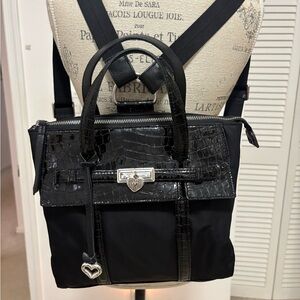 Brighton Bentley Black Convertible backpack in near new condition